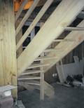 escalier 1/4 tournant